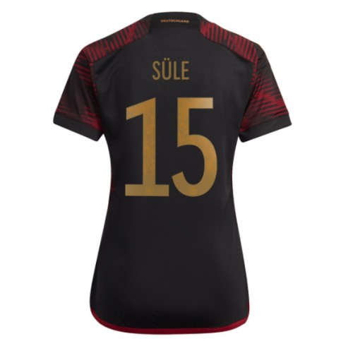 Tyskland Niklas Sule #15 Bortedrakt Kvinner VM 2022 Kortermet Tyskland Niklas Sule #15 Bortedrakt Kvinner VM 2022 Kortermet